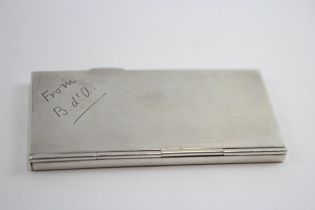 Antique Edwardian 1903 London Sterling Silver Slim Calling Card Case (33g) // w/ Personal