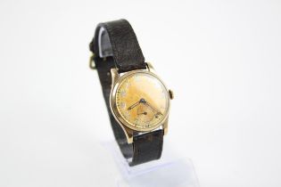 ROLEX 9ct GOLD WRISTWATCH Vintage Men's Hand-wind WORKING // Rolex 9ct GOLD Cased Men's WRISTWATCH