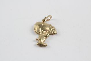 9ct Gold Snoopy Pendant (1.3g)