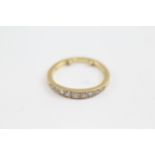 18ct Gold Diamond Nine Stone Ring (2g) Size H 1/2