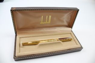 DUNHILL Gold Plated Ballpoint Pen / Biro In Original Box // Untested In previously owned condition