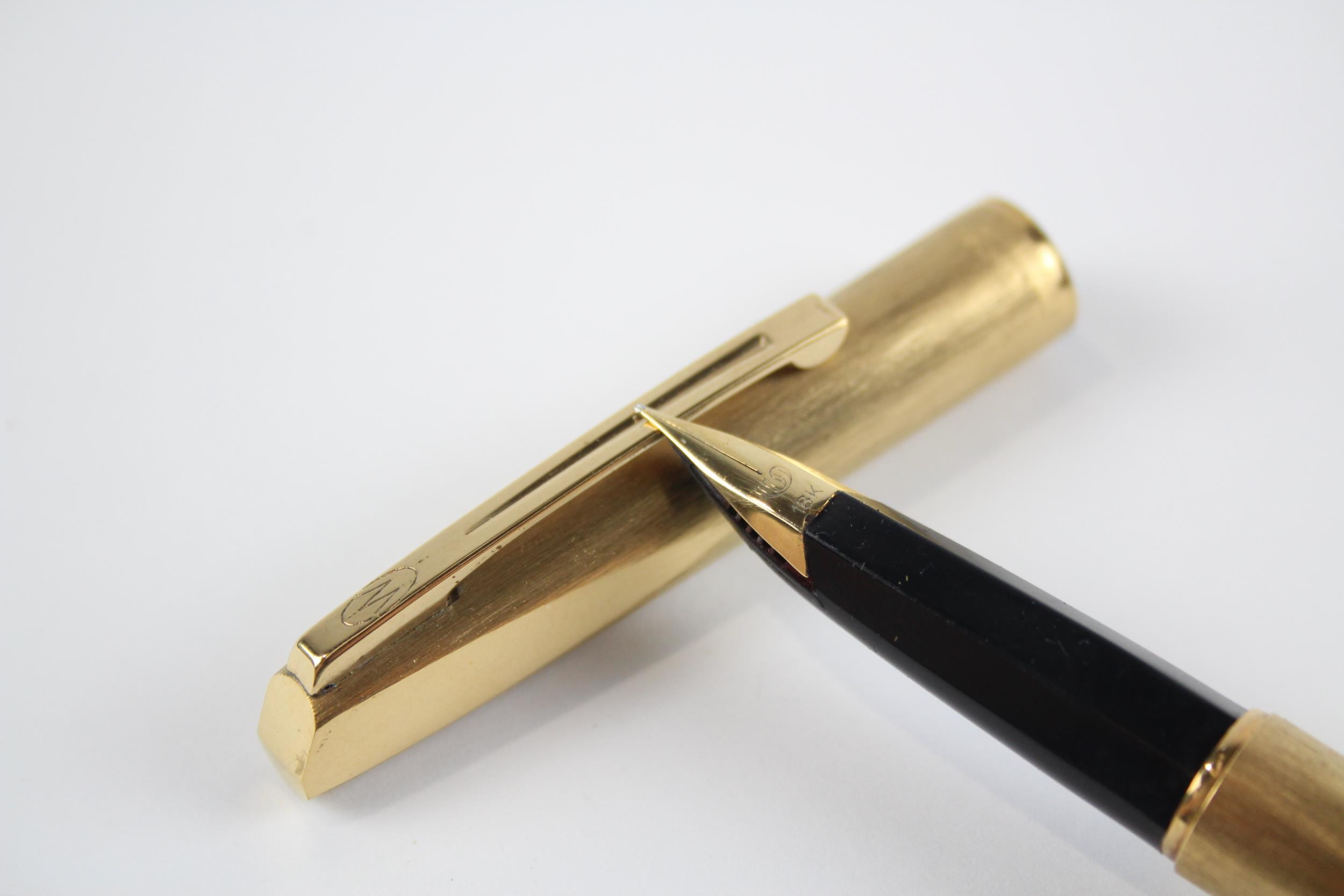 Vintage WATERMAN Concorde Gold Plated FOUNTAIN PEN w/ 18ct Gold Nib WRITING // Dip Tested & - Image 2 of 4