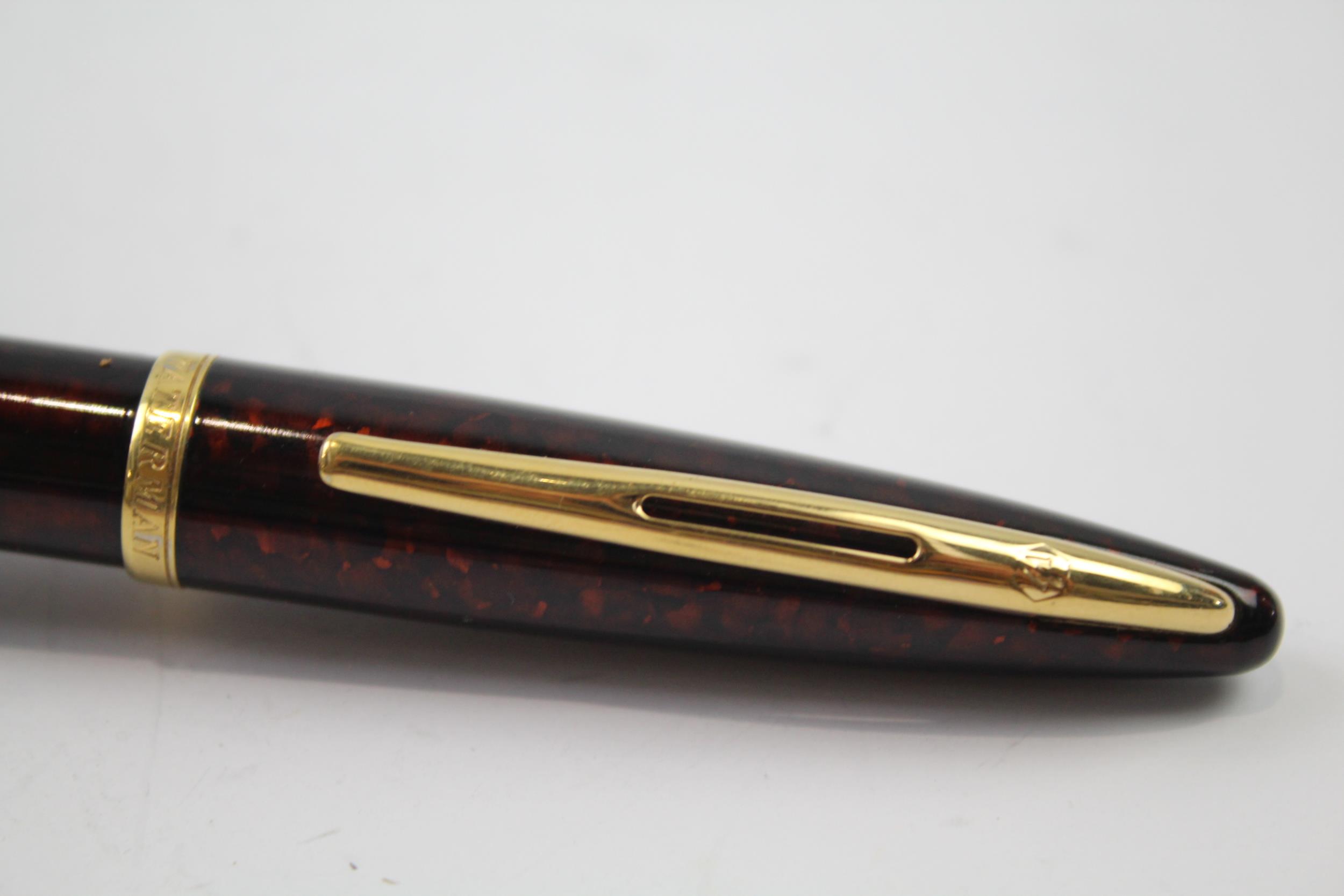 WATERMAN Carene Burgundy Lacquer Fountain Pen w/ 18ct Gold Nib WRITING // Dip Tested & WRITING In - Image 7 of 7