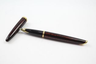 WATERMAN Carene Burgundy Lacquer Fountain Pen w/ 18ct Gold Nib WRITING // Dip Tested & WRITING In