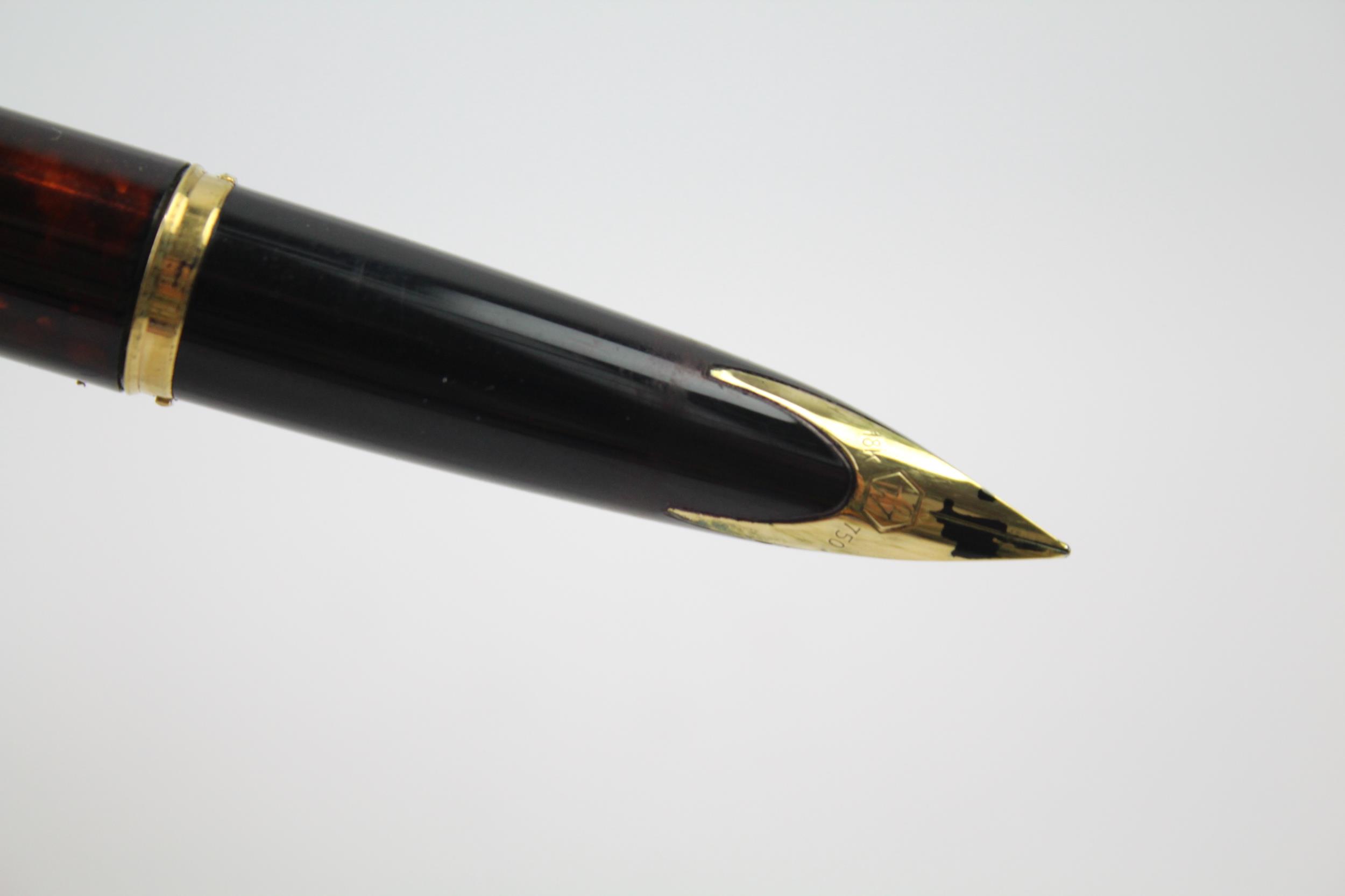 WATERMAN Carene Burgundy Lacquer Fountain Pen w/ 18ct Gold Nib WRITING // Dip Tested & WRITING In - Image 3 of 7