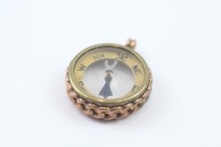 9ct Gold Antique Compass Fob (6.3g)