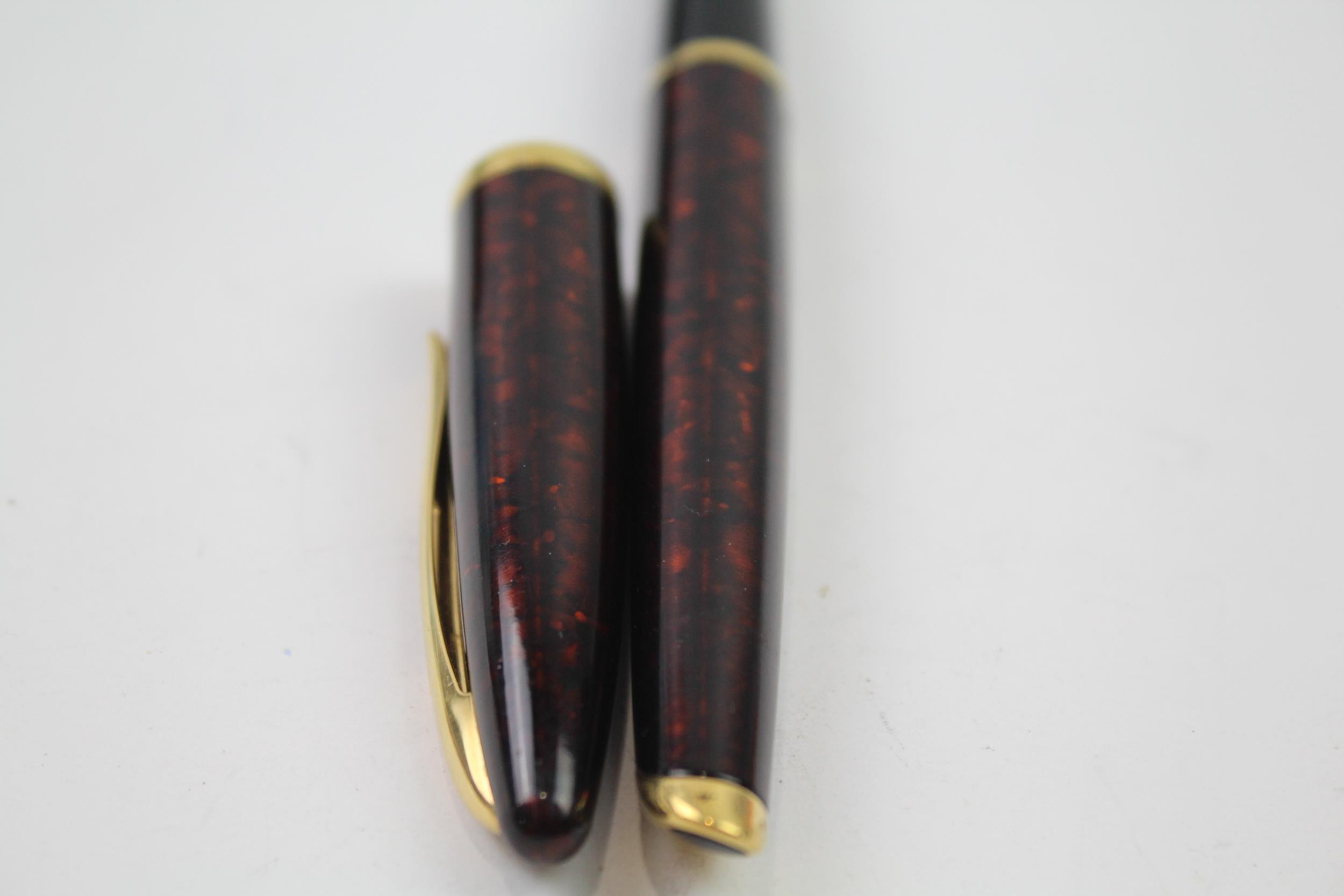 WATERMAN Carene Burgundy Lacquer Fountain Pen w/ 18ct Gold Nib WRITING // Dip Tested & WRITING In - Image 5 of 7