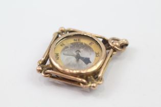 9ct Gold Antique Compass Pendant (6g)