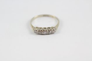 18ct & Platinum Set Vintage Diamond Dress Ring (1.8g) Size O