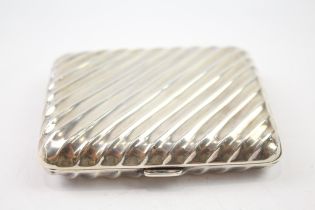 Antique Hallmarked 1913 Sheffield Sterling Silver Cigarette Case (97g) // Maker - James Dixon & Sons