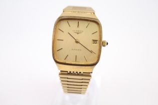 LONGINES Men's Gold Tone WRISTWATCH Automatic WORKING C.1970s // LONGINES Men's Gold Tone WRISTWATCH