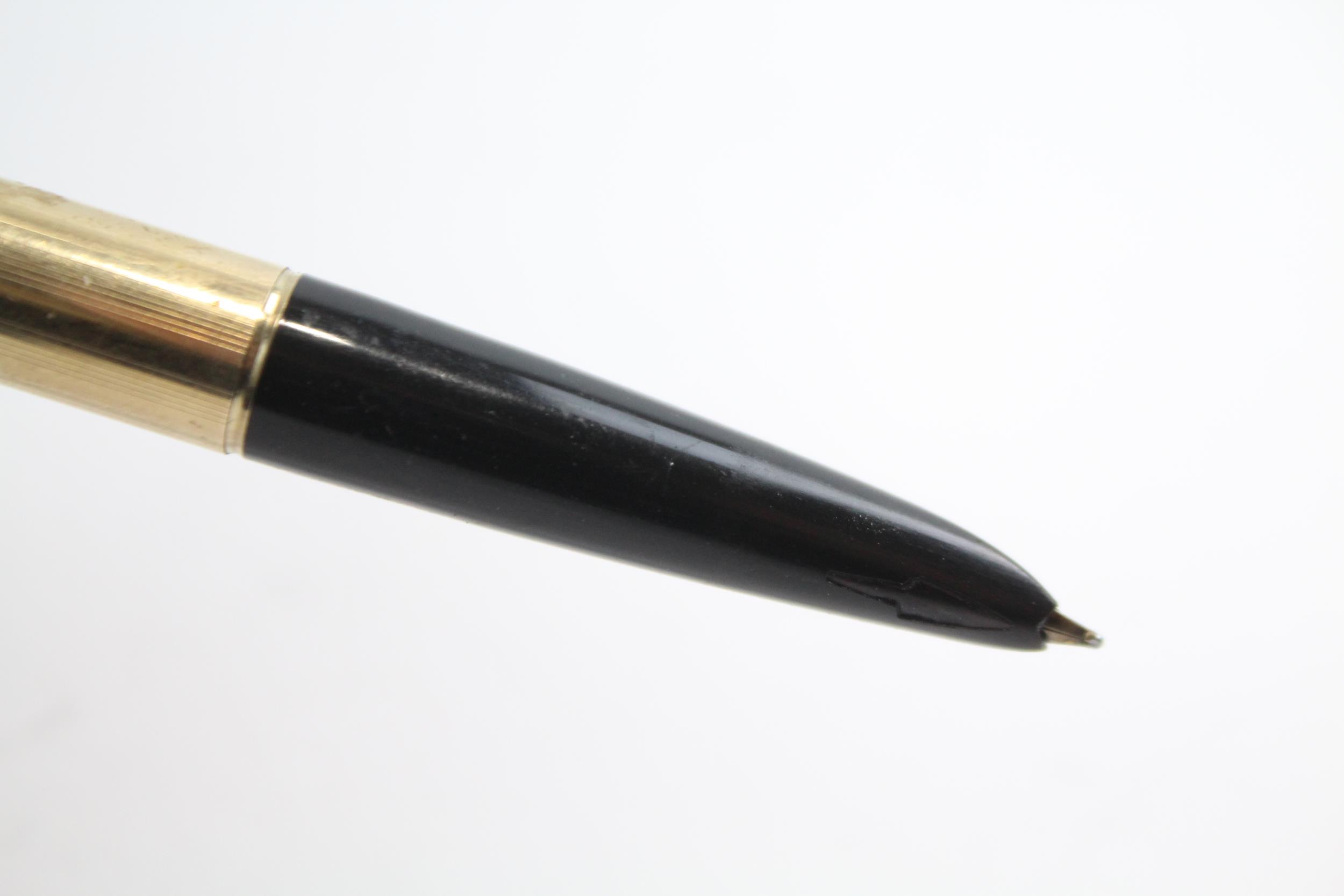 Vintage Parker 61 Gold Plated Fountain Pen w/ 14ct Gold Nib WRITING (24g) // Dip Tested & WRITING In - Image 3 of 5