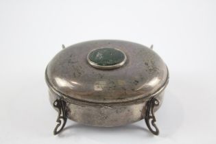 Antique Arts & Crafts 1912 Birmingham Sterling Silver Trinket Box (107g) // Maker - Unidentifiable