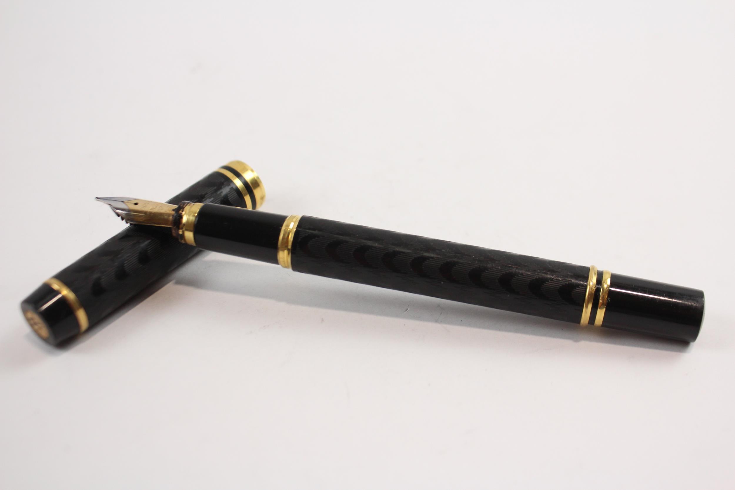 Waterman Ideal Black Fountain Pen w/ 18ct Gold Nib WRITING // Dip Tested & Writing In previously