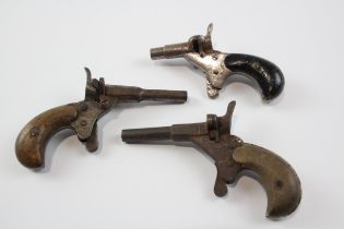 3 x Antique Pocket Pistols // 3 x Antique Pocket Pistols