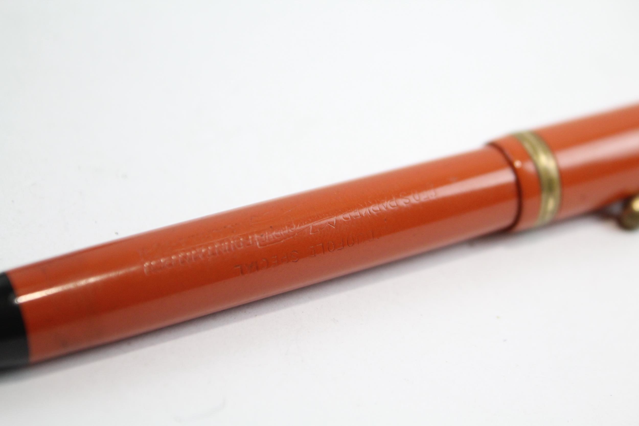 Vintage Parker Lucky Curve Duofold The Big Red Fountain Pen w/ Gold Plate Nib // Dip Tested & - Image 8 of 8