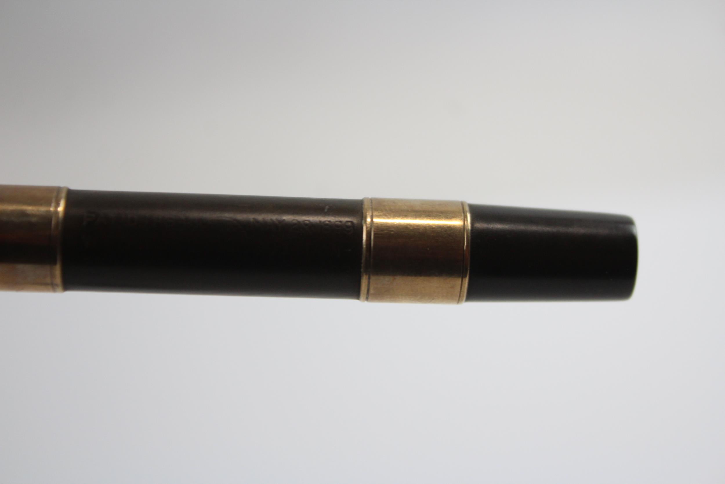 Vintage Waterman Ideal Brown Fountain Pen w/ 14ct Nib, 9ct Gold Banding WRITING // Dip Tested & - Image 6 of 9