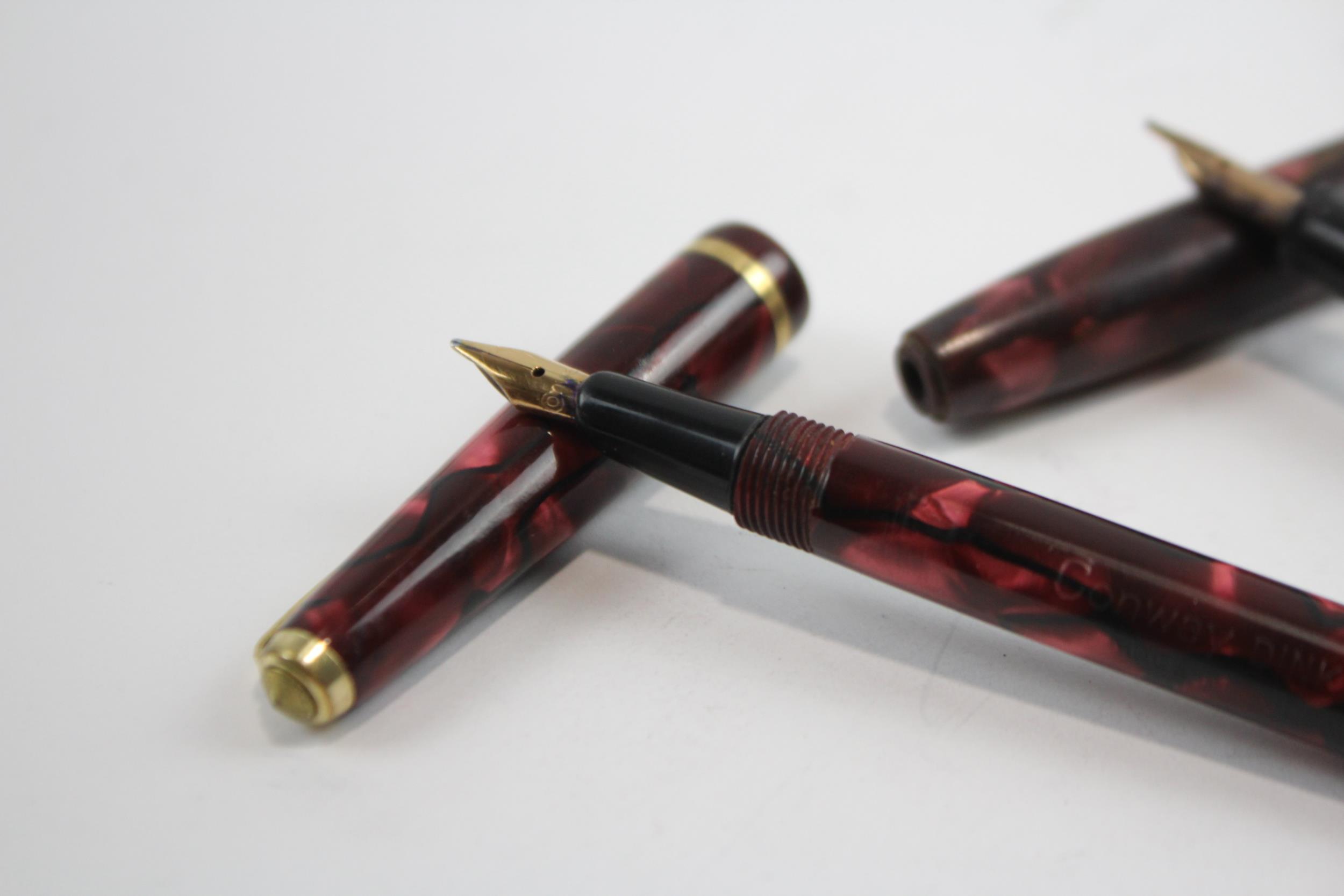 3 x Vintage Conway Stewart Dinkie Fountain Pens w/ 14ct Nibs WRITING Inc 550 Etc // Dip Tested & - Image 2 of 7