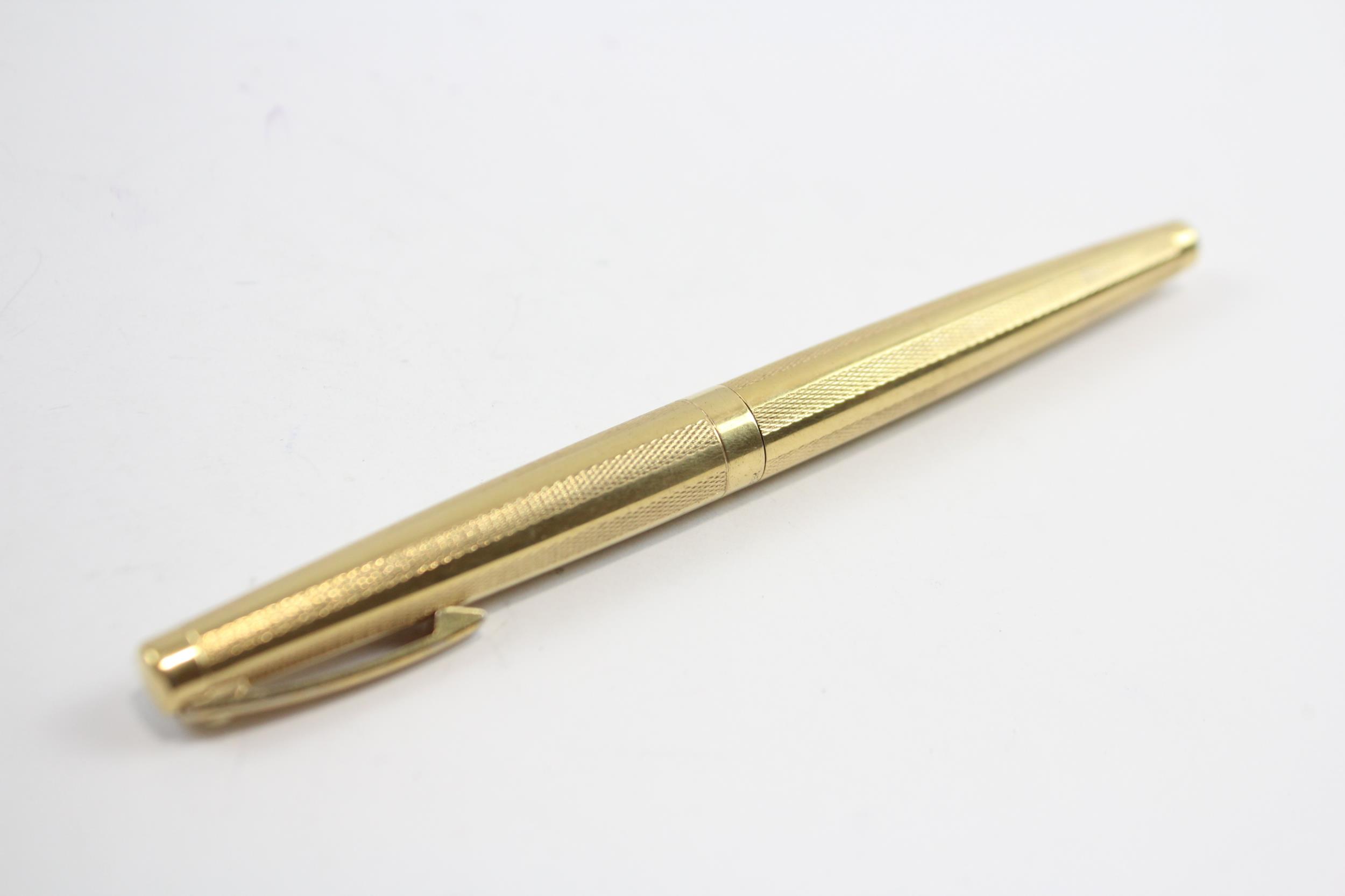 Vintage Sheaffer Lady Sheaffer Gold Plated Fountain Pen w/ 14ct Nib WRITING // Dip Tested & Writing - Image 6 of 8