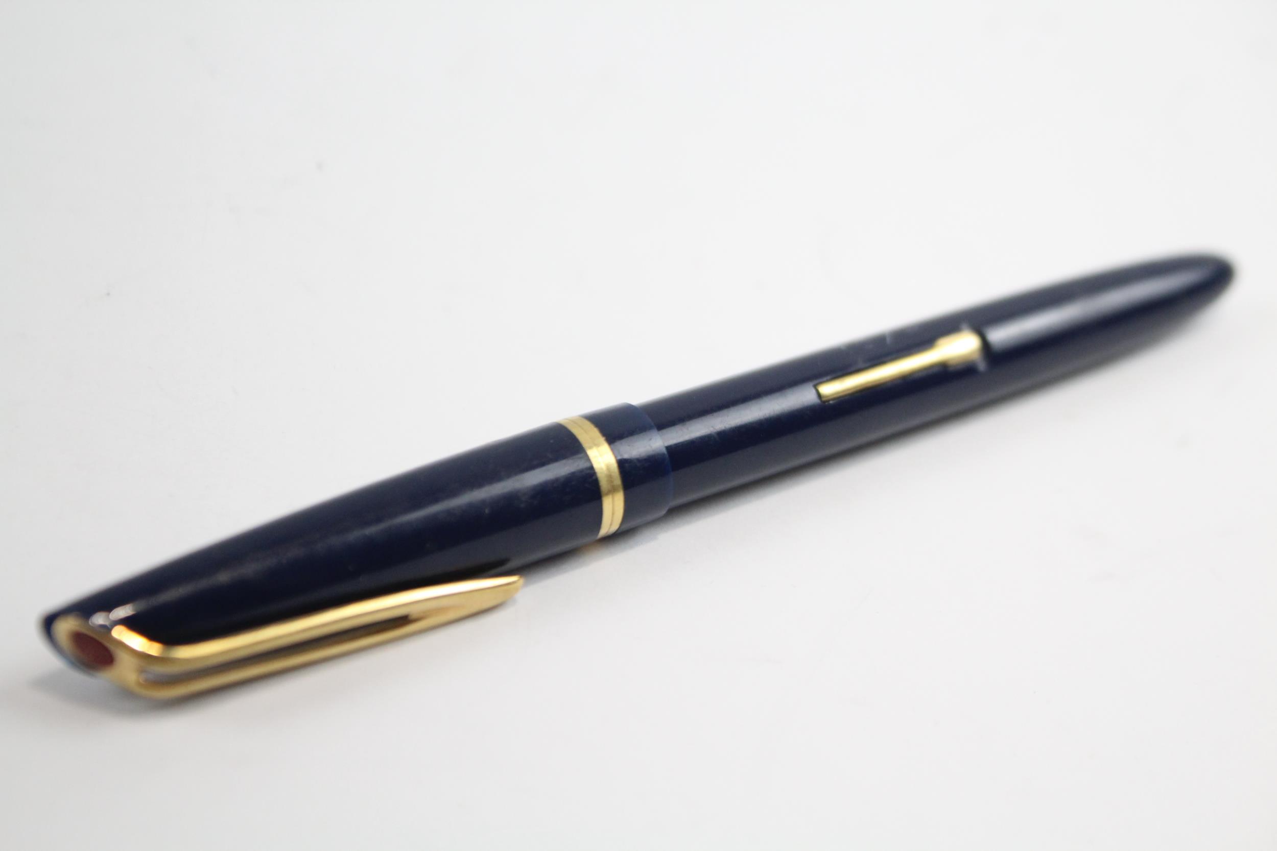 Vintage Waterman L.2 Shorthand Navyh Fountain Pen w/ 14ct Gold Nib WRITING // Dip Tested & WRITING - Image 9 of 9