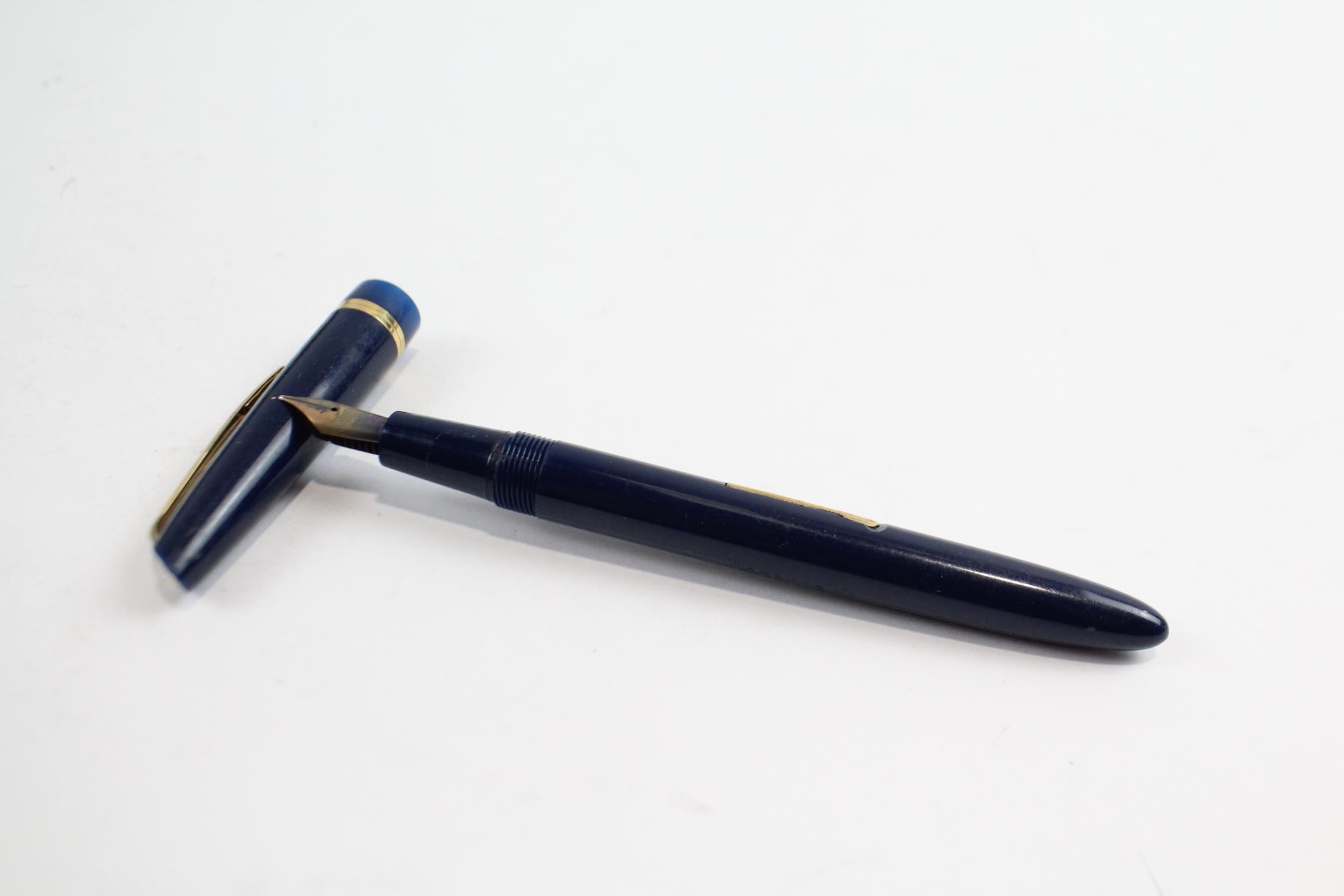 Vintage Waterman L.2 Shorthand Navyh Fountain Pen w/ 14ct Gold Nib WRITING // Dip Tested & WRITING