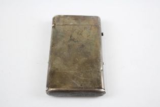 Antique Victorian 1871 London Sterling Silver Cigarette Case (101g) // w/ Personal Engraving Maker -