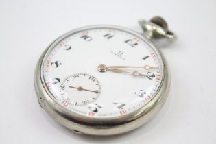 OMEGA Gent's Vintage Open Face POCKET WATCH Hand-wind WORKING // OMEGA Gent's Vintage Open Face