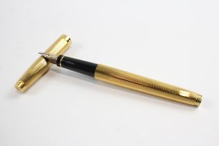 Vintage Parker 75 Gold Plated Fountain Pen w/ 14ct Gold Nib WRITING (17g) // Dip Tested & WRITING