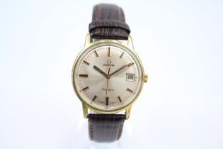 OMEGA GENEVE Men's Gold Tone WRISTWATCH Hand-wind WORKING C.1970s // OMEGA GENEVE Men's Gold Tone