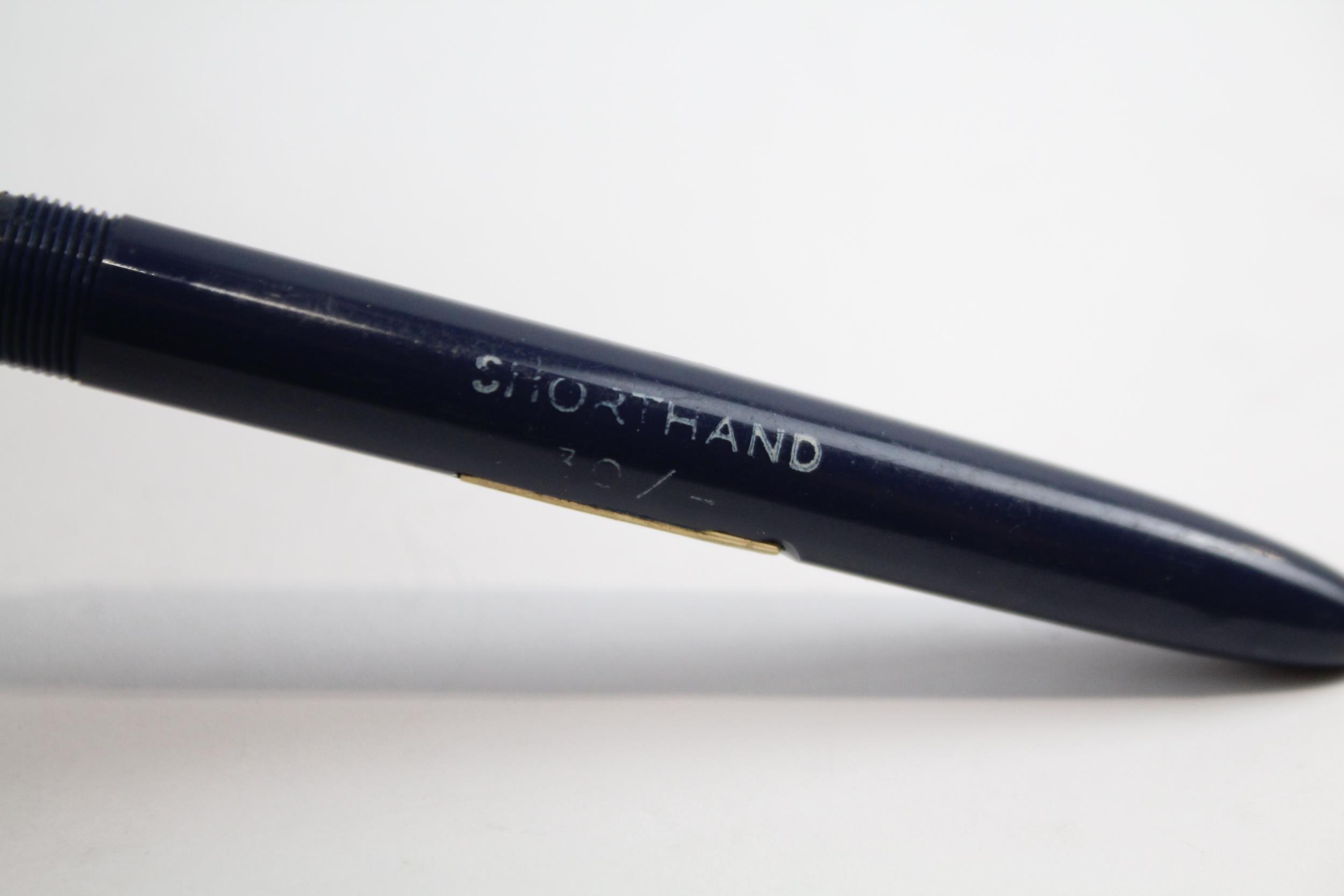 Vintage Waterman L.2 Shorthand Navyh Fountain Pen w/ 14ct Gold Nib WRITING // Dip Tested & WRITING - Image 5 of 9