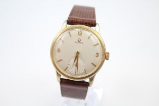 OMEGA Men's Gold Tone WRISTWATCH Hand-wind WORKING C.1960s // OMEGA Men's Gold Tone WRISTWATCH