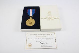 Boxed ER.II Queens Golden Jubilee Medal With C.O.A // Boxed ER.II Queens Golden Jubilee Medal With
