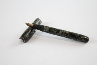 Vintage Conway Stewart 28 Grey Fountain Pen w/ 14ct Gold Nib WRITING // Dip Tested & WRITING In