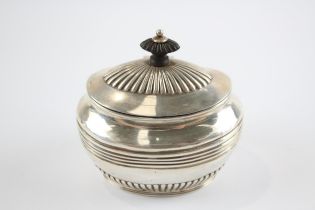 Antique Victorian Hallmarked 1896 Sheffield Sterling Silver Caddy (118g) // Maker - Unidentifiable