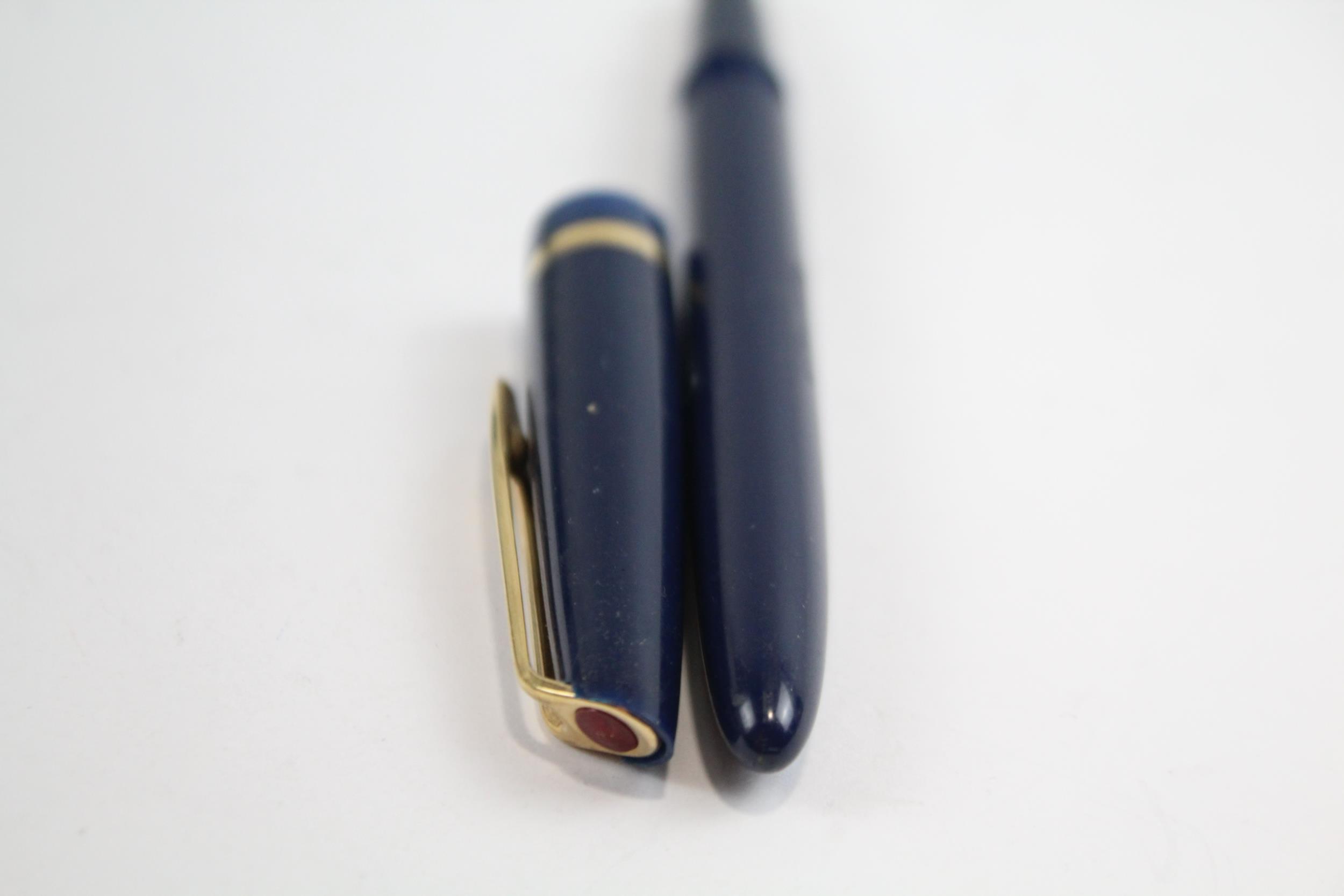 Vintage Waterman L.2 Shorthand Navyh Fountain Pen w/ 14ct Gold Nib WRITING // Dip Tested & WRITING - Image 8 of 9