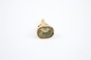 9ct gold antique intaglio seal fob (5.7g)