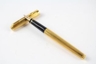 Vintage PARKER 75 Gold Plated Fountain Pen w/ 14ct Gold Nib WRITING //"