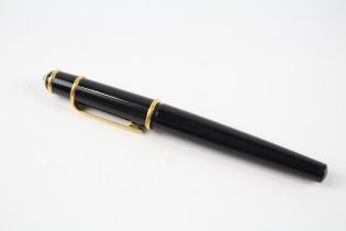 CARTIER Diabolo Black Rollerball Pen w/ Gold Plate Trim - 002255 //"