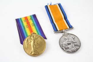WW.1 Medal Pair & Original Ribbons Named. 36666 I.A.M W. Hopkinson R.A.F //"