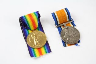 WW.1 Medal Pair & Original Ribbons Named. 24242 Pte. A. McDougall Royal Scots //"