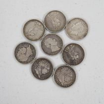 Pre-Victorian English silver coinage 44g //