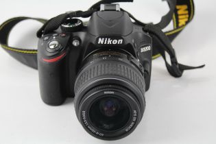 Nikon D3200 DSLR DIGITAL CAMERA w/ Nikon AF-S DX Nikkor 18-55mm Lens WORKING //