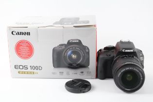 Canon EOS 100D DSLR DIGITAL CAMERA w/ Canon EF-S 18-55mm Lens & Box WORKING //