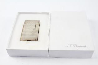 Vintage Silver Plated S.T Dupont Lighter, Cased //