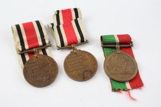 3 x GV - WW.I Medals Inc. Special Constabulary To Sam Fearnley & Edward D. Wood //