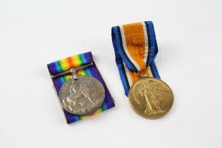 WW.I Medal Pair & Original Ribbons Named. 119972 Pte. G.A. Brown M.G.C //