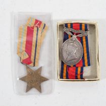 Africa Star and Efficiency medal named to Fusilier J T Croney of the L.F. //