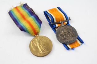 WW.I Medal Pair & Original Ribbons Named. 7337 Pte. A. Little D.L.I //