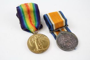WW.I Medal Pair & Original Ribbons Named. 52131 A.M. R.J. Musselwhite R.A.F //