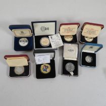 8x boxed silver coins //